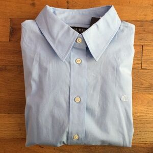 Ralph Lauren Oxford Button Down Shirt- Blue